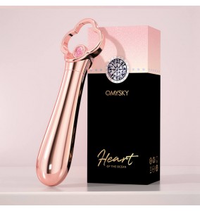 Taiwan OMYSKY - Heart Of The Ocean Luxury Wand Vibrator (Chargeable - Champagne Gold)